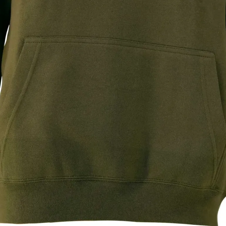 Sweat à capuche 3 sangliers coton polyester kaki M à 3XL