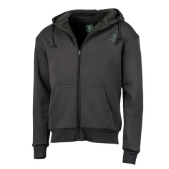 Sweat à capuche zippé vert Treeland polaire 100% polyester