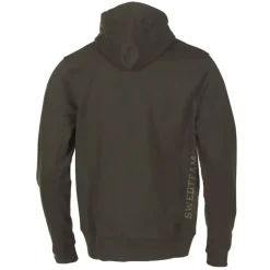 Sweat capuche Ultra full zip coton sérigraphié vert kaki S à 2XL
