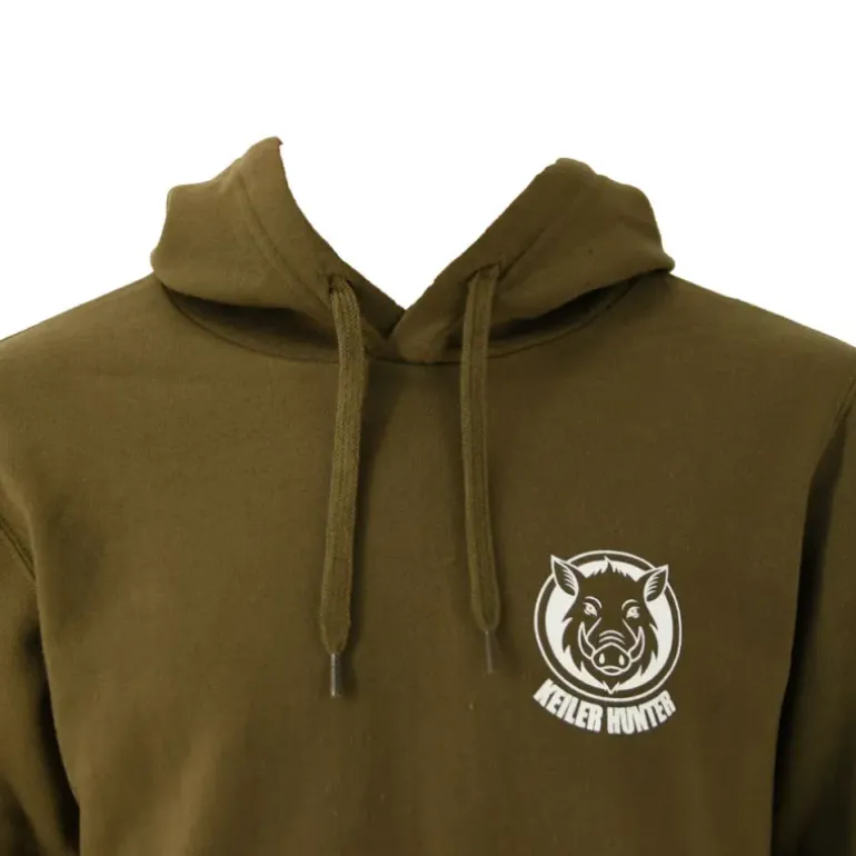 Sweat Keiler Hunter kaki 50% coton 280g/m² logo 3