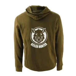 Sweat Keiler Hunter kaki 50% coton 280g/m² logo 3
