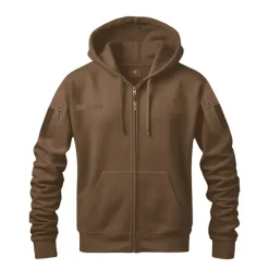 Sweat militaire Spider homme - Marron - Manches longues - Capuche - DCA France