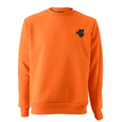 Sweat Orange Sanglier Treeland 100% Polyester Brodé de S à 3XL