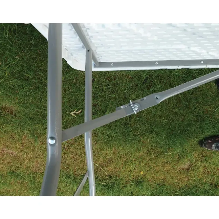 Table pliante en résine 10 couverts 180x70x74cm pieds métal