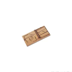 Tapette à souris en bois 4,8 X 9,7 cm