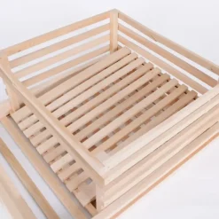 Tiroir de réserve à pomme de terre pour garde manger en bois