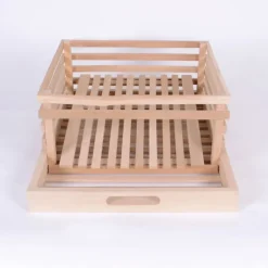 Tiroir de réserve à pomme de terre pour garde manger en bois
