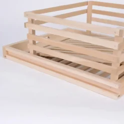 Tiroir de réserve à pomme de terre pour garde manger en bois