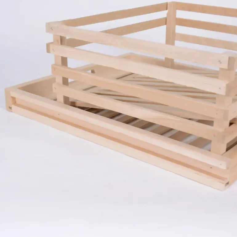 Tiroir de réserve à pomme de terre pour garde manger en bois