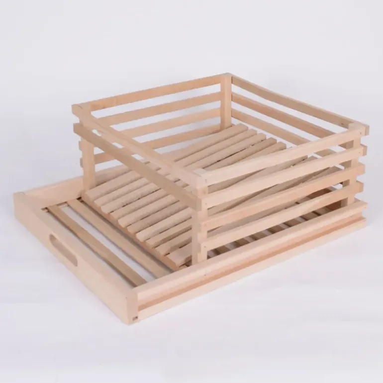 Tiroir de réserve à pomme de terre pour garde manger en bois
