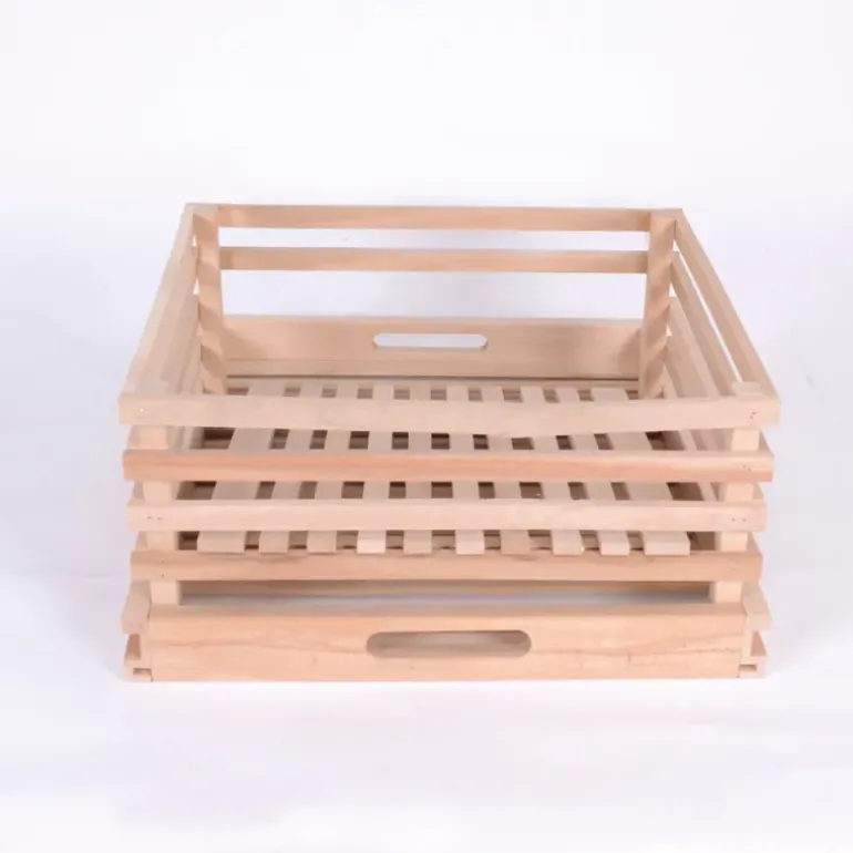 Tiroir de réserve à pomme de terre pour garde manger en bois