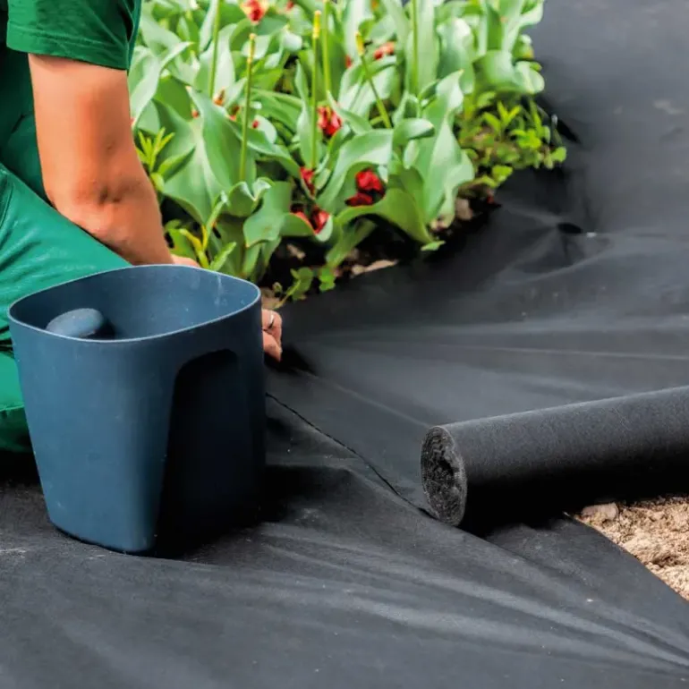 Tissu anti-mauvaises herbes 1,5m x 10m toile de paillage jardin