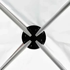 Tonnelle pliante aluminium 3x3 m verte avec parois latérales