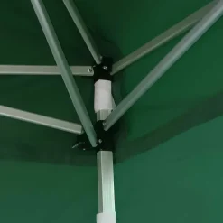 Tonnelle pliante aluminium 3x3 m verte avec parois latérales