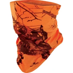 Tour de cou polyvalent polyester camo orange blaze taille unique