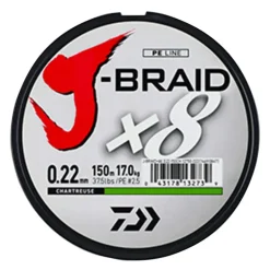 Tresse X8 Chartreuse Daiwa 8 brins ultra-résistante carnassiers