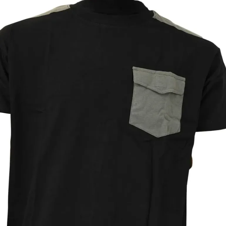 T-Shirt de travail Brooklyn coton bicolore noir / gris M à 4XL