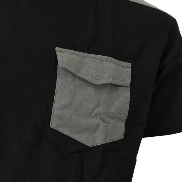 T-Shirt de travail Brooklyn coton bicolore noir / gris M à 4XL
