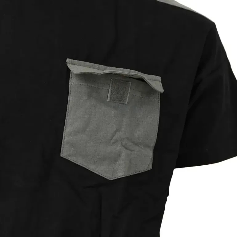 T-Shirt de travail Brooklyn coton bicolore noir / gris M à 4XL