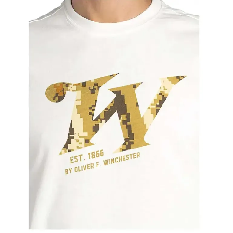 T-shirt Homme Springer Winchester® - Blanc - 100% Coton 180g/m²