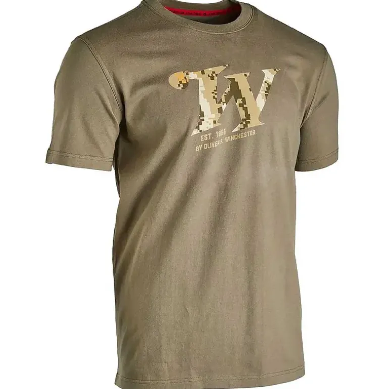 T-shirt Homme Springer Winchester® Kaki - 100% Coton 180g/m²