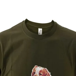 T-shirt kaki épagneul Bartavel®