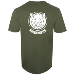 T-Shirt Keiler Hunter kaki 100% coton manches courtes logo 3
