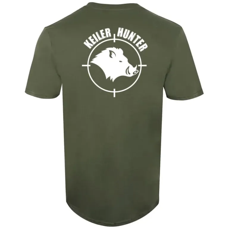 T-Shirt Keiler Hunter kaki 100% coton manches courtes logo 1