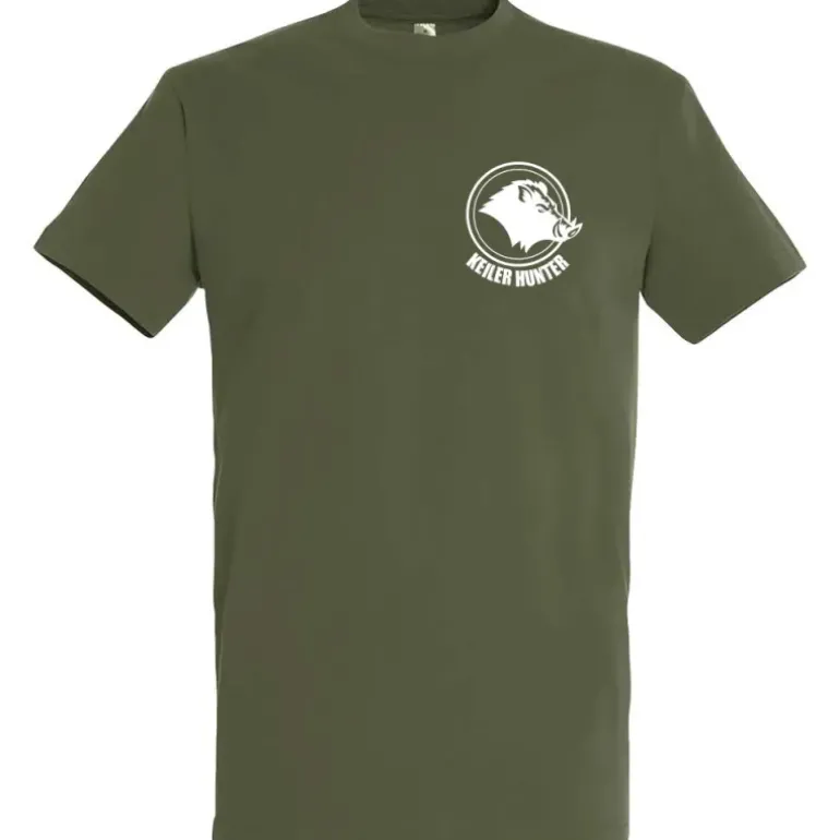 T-Shirt Keiler Hunter kaki 100% coton manches courtes logo 2