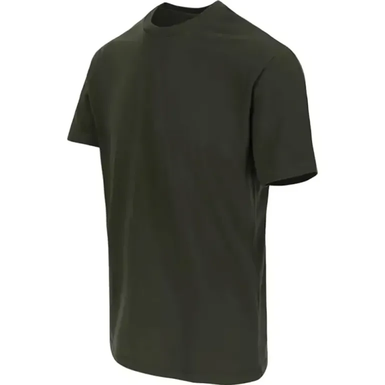 T-shirt manches courtes Herock® Homme - Col rond - Kaki - 100% coton 190 g/m²