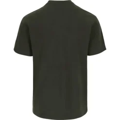 T-shirt manches courtes Herock® Homme - Col rond - Kaki - 100% coton 190 g/m²
