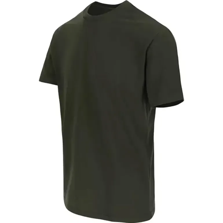 T-shirt manches courtes Herock® Homme - Col rond - Kaki - 100% coton 190 g/m²