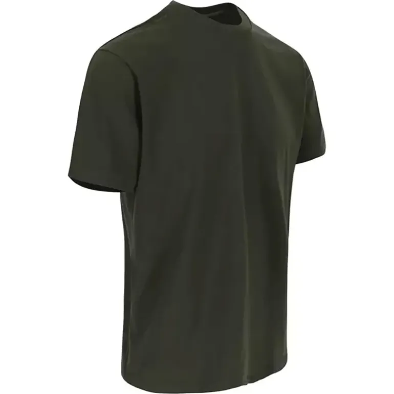 T-shirt manches courtes Herock® Homme - Col rond - Kaki - 100% coton 190 g/m²