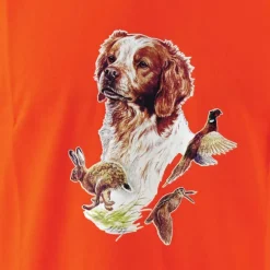 T-shirt orange épagneul Bartavel®