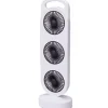 Ventilateur de table rechargeable 3 sorties - Blanc 3W