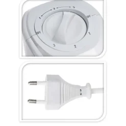 Ventilateur tour pivotant 45W - 80 cm - 3 vitesses - Blanc