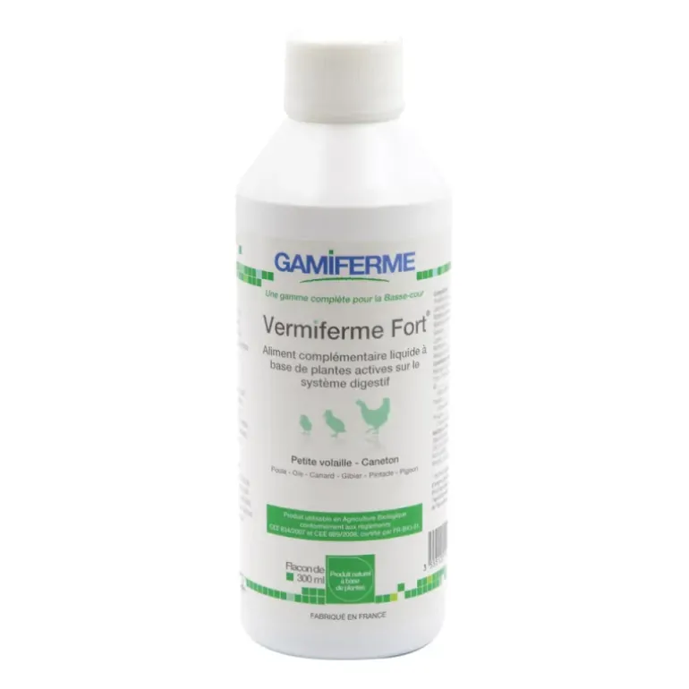Vermiferme fort complément alimentaire volaille 300 ml GAMIFERME