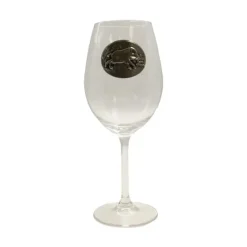 Verres à vin 360 ml décor étain relief de gibiers 6 pièces