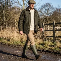 Veste cirée 1919 isolation thermique coton ciré vert kaki S à 3XL
