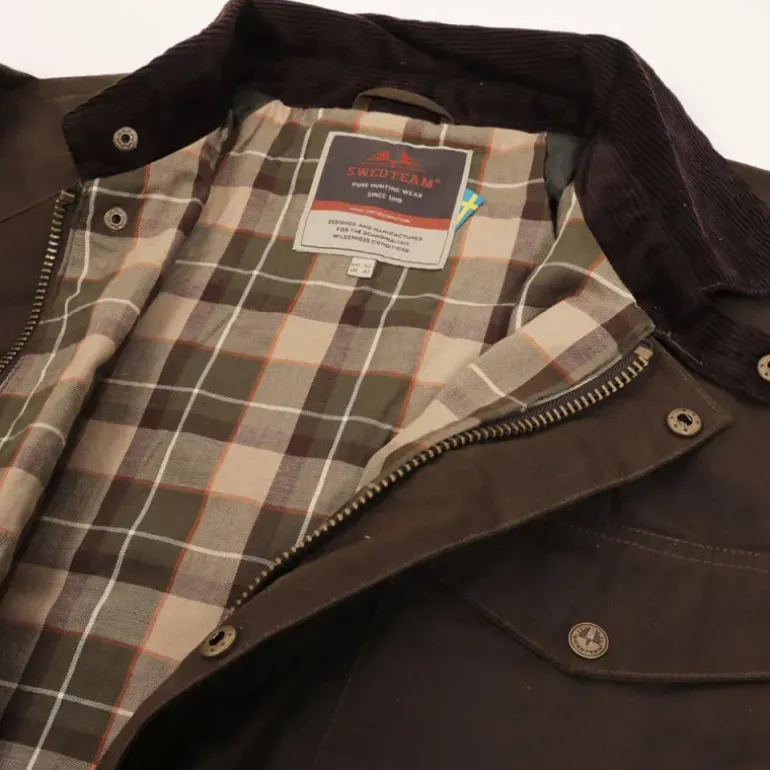 Veste cirée 1919 isolation thermique coton ciré vert kaki S à 3XL