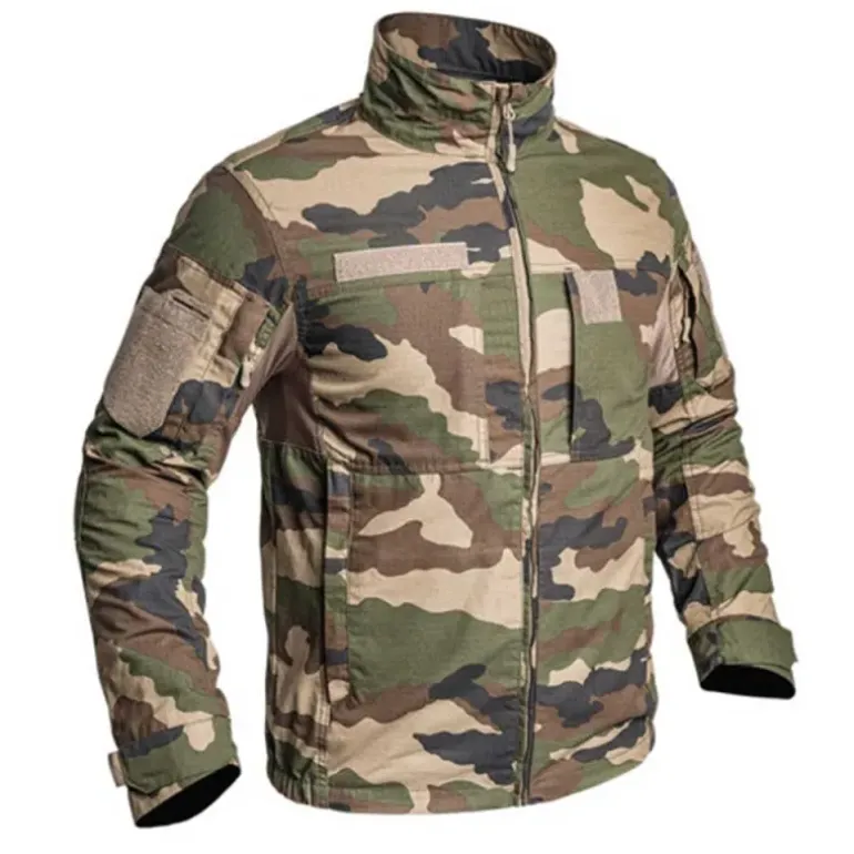Veste courte Fighter 8 poches zip Ripstop Camo XS à 3XL