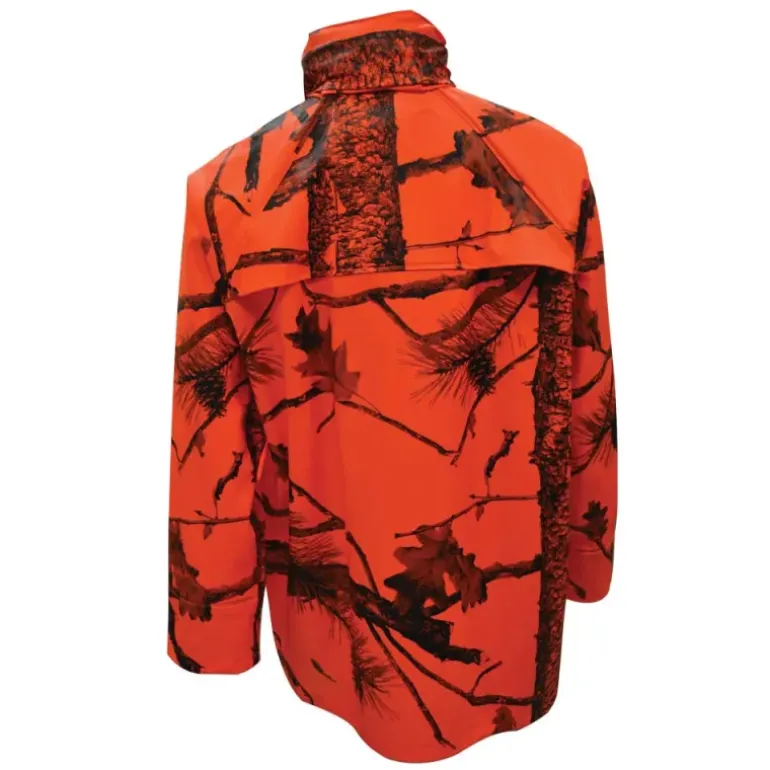 Veste de pluie Treeland étanche camo orange blaze M à 4XL