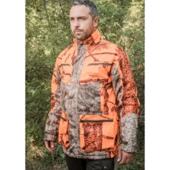 Veste de poste à capuche Warm Hunt 4 chaude camo orange M à 3XL