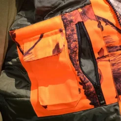 Veste de poste à capuche Warm Hunt 4 chaude camo orange M à 3XL