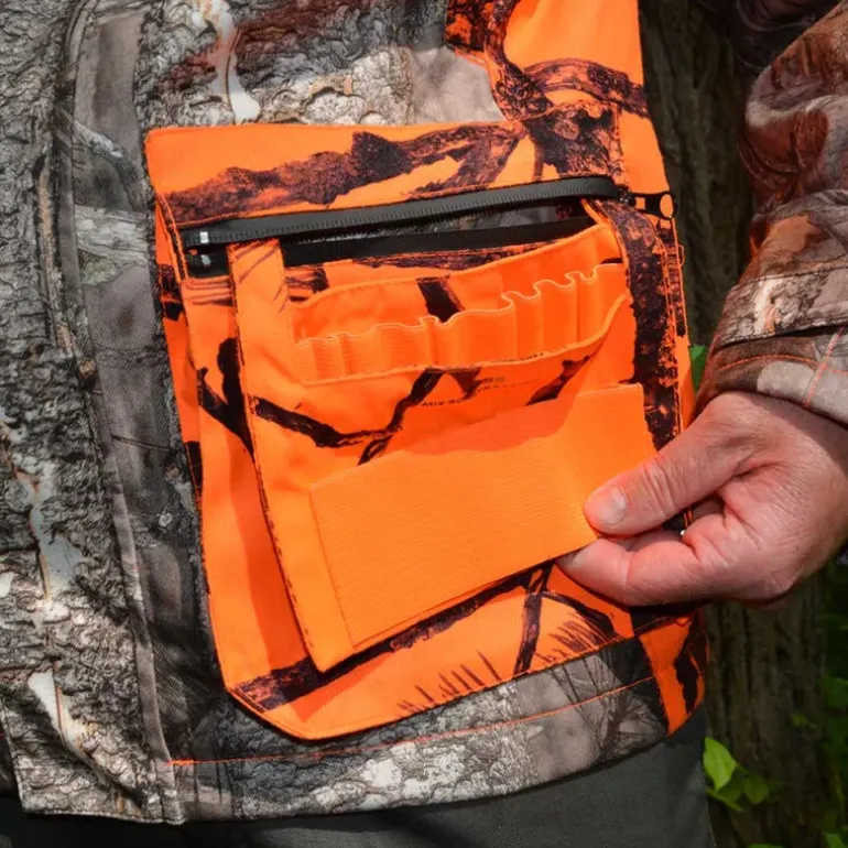 Veste de poste à capuche Warm Hunt 4 chaude camo orange M à 3XL