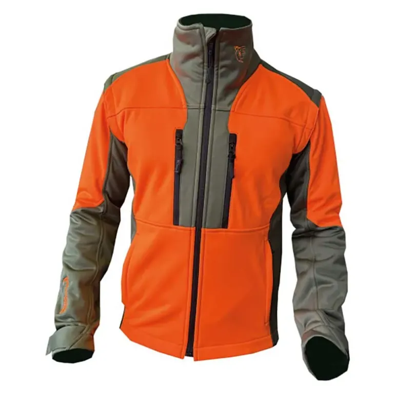 Veste Francital Softshell Chambaran Orange manches amovibles norme NF S 74-567