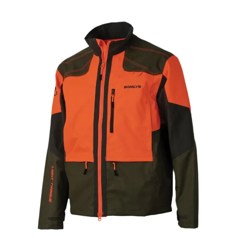 Veste Light Traque Orange Somlys - Chasse Légère Haute Visibilité