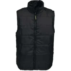 Veste matelassée sans manches fermeture zip col montant S à 3XL