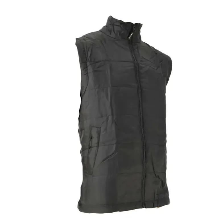 Veste matelassée sans manches fermeture zip col montant S à 3XL