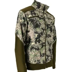 Veste mixte stretch nylon polyester camo digital vert S à 3XL